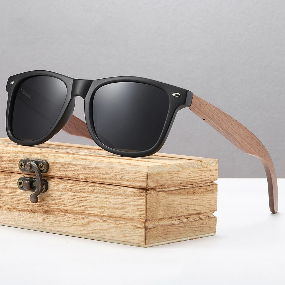 Polarized Sunglasses Men Women Classic Square wooden Driving Sun Glasses Male Fashion walnut Black Shades with box
Polarized Sunglasses Men Women Classic Square wooden Driving Sun Glasses Male Fashion walnut Black Shades with box