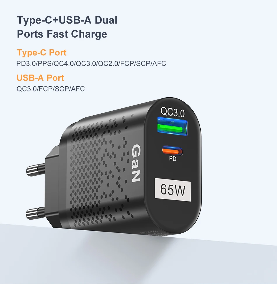 USLION 65W شاحن GaN USB C PD KR المقابس شاحن GaN سريع الشحن الهاتف نوع C للمواصفات الكورية IPhone 6 USLION 65W شاحن GaN USB C PD KR المقابس شاحن GaN سريع الشحن الهاتف نوع C للمواصفات الكورية IPhone