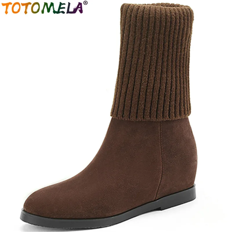 TOTOMELA 2022 Size 33-43 New Hot Sale Ankle Boots Vintage Winter Square Med Heels Shoes Cow Suede Women Boots
TOTOMELA 2022 Size 33-43 New Hot Sale Ankle Boots Vintage Winter Square Med Heels Shoes Cow Suede Women Boots
