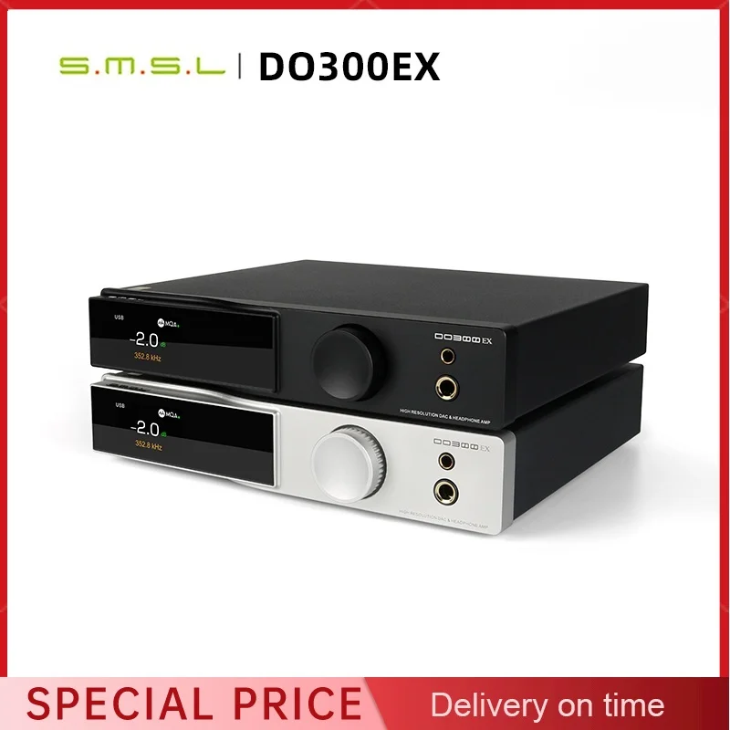 

SMSL DO300EX Audio Decoder & Headphone Amplifier AK4191 AK4499EX DAC XMOS XU-316 Decoding DSD512 Digital Pre-Amplifier 768KHz