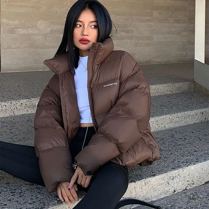 Stand Collar Short Parkas Women Y2K Winter Warm Fluffy All Match Down Cotton Jacket Fashion Streetwear Loose Puffer Overcoat New
Stand Collar Short Parkas Women Y2K Winter Warm Fluffy All Match Down Cotton Jacket Fashion Streetwear Loose Puffer Overcoat New