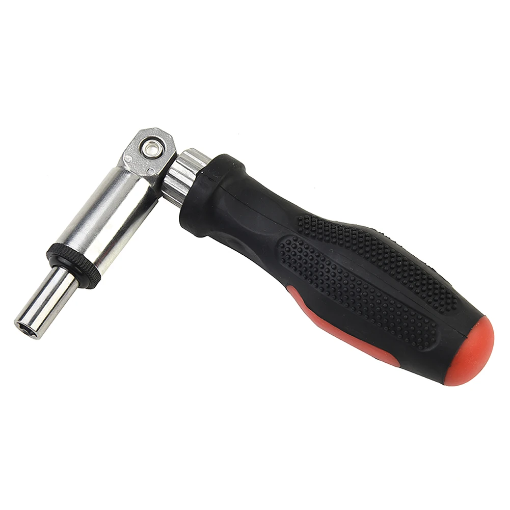1/4 Inch Hex Interface Ratchet Screwdriver 180° Rotating Screw Driver Tackle Hand Tool T-type Foldable Disassemble Screwdriver
1/4 Inch Hex Interface Ratchet Screwdriver 180° Rotating Screw Driver Tackle Hand Tool T-type Foldable Disassemble Screwdriver
