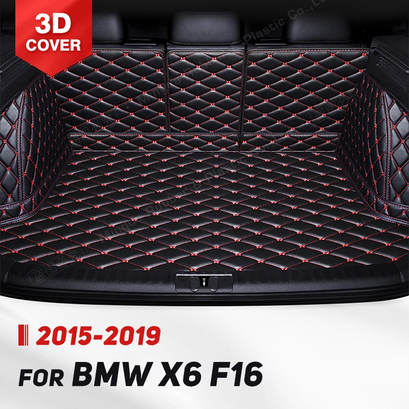 

Auto Full Coverage Trunk Mat For BMW X6 F16 2015-2019 18 17 16 Car Boot Cover Pad Cargo Liner Interior Protector Accessories