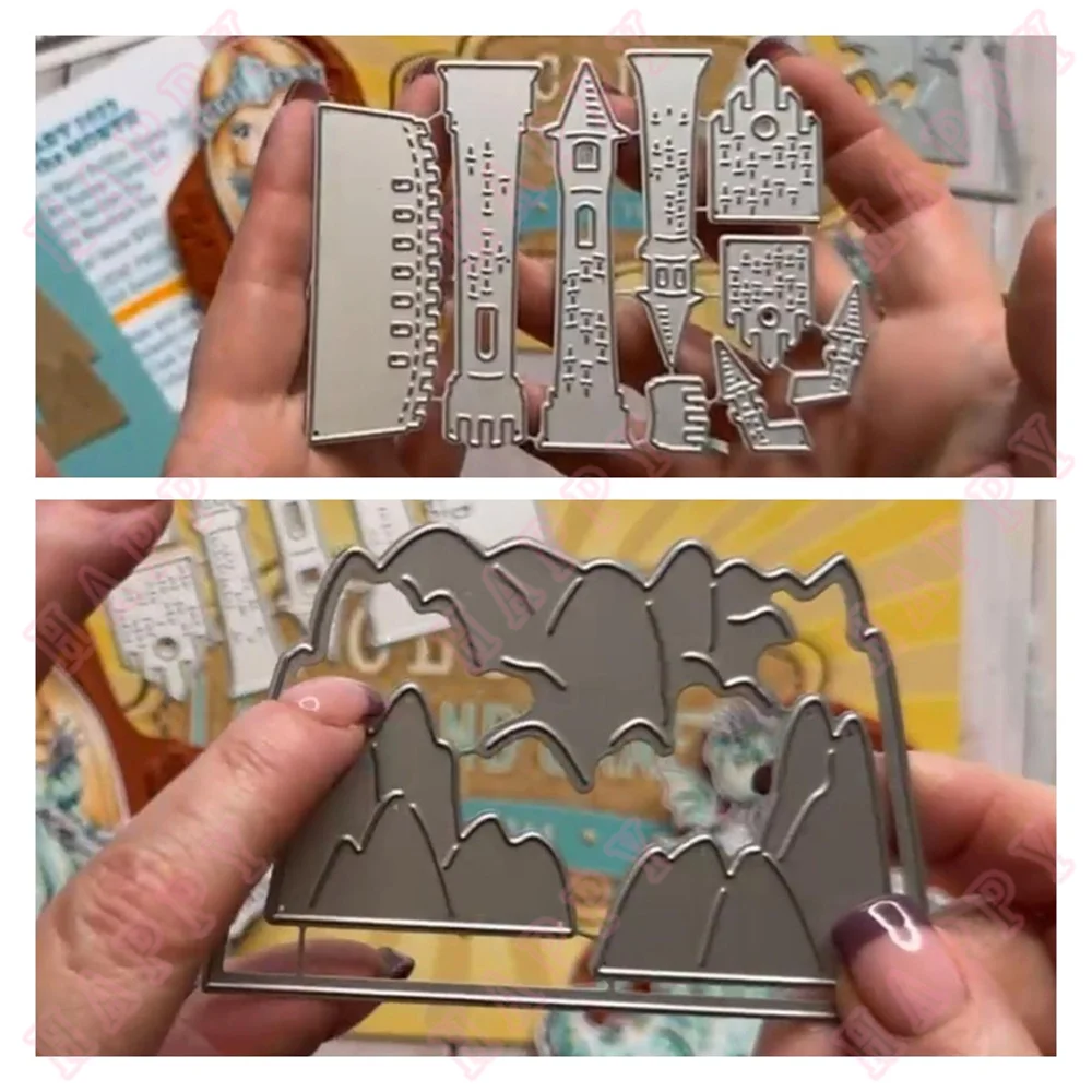 New Metal Cutting Dies Decoration For DIY Scrapbooking Diary Album Paper Template Greet Card Embossing Handcraft Mountain Castle
New Metal Cutting Dies Decoration For DIY Scrapbooking Diary Album Paper Template Greet Card Embossing Handcraft Mountain Castle