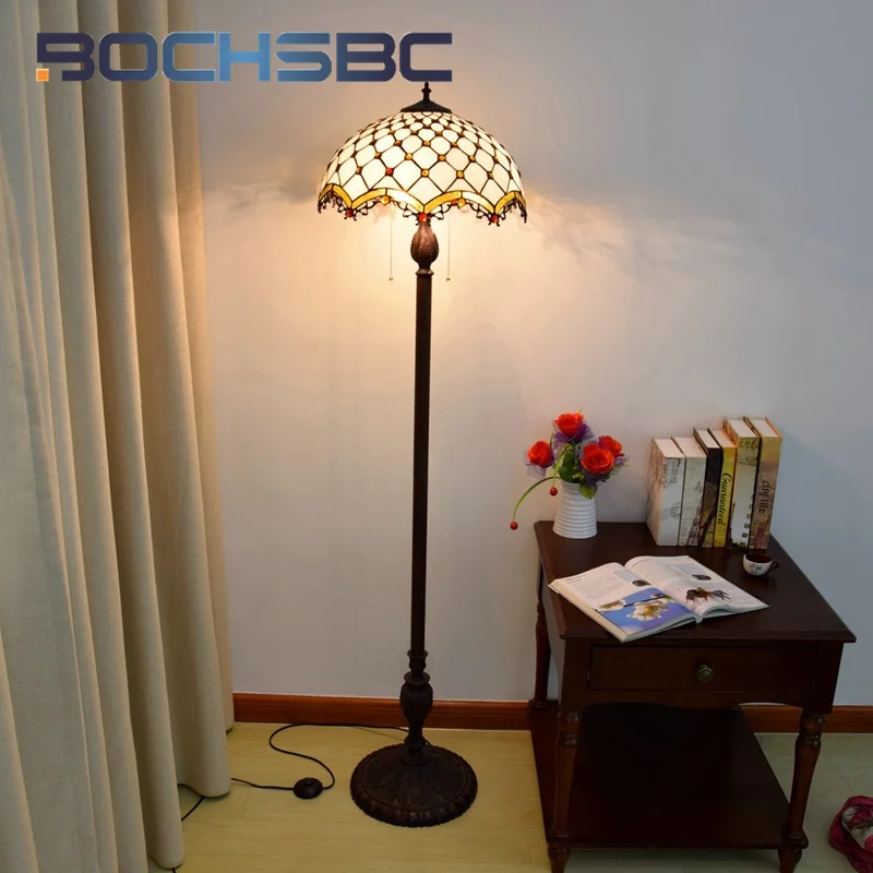 BOCHSBC Tiffany stained glass floor lamp Art Deco living room Dining Room Study bedroom Hotel minimalist style standing lamp
BOCHSBC Tiffany stained glass floor lamp Art Deco living room Dining Room Study bedroom Hotel minimalist style standing lamp