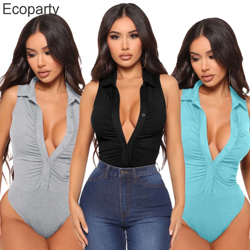 2023 New Sexy Sleeveless Bodysuit For Women Summer Fashion Solid Deep V Lapel Pleated Slim Jumpsuit Suit Female Leisure Rompers
2023 New Sexy Sleeveless Bodysuit For Women Summer Fashion Solid Deep V Lapel Pleated Slim Jumpsuit Suit Female Leisure Rompers