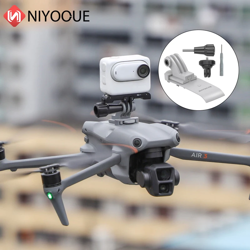 Multifunctional Adapter Mount Sports Camera Holder Drone Light Expansion Bracket For AIR 3 For Insta360 GO 3/ OSMO ACTION 4
Multifunctional Adapter Mount Sports Camera Holder Drone Light Expansion Bracket For AIR 3 For Insta360 GO 3/ OSMO ACTION 4