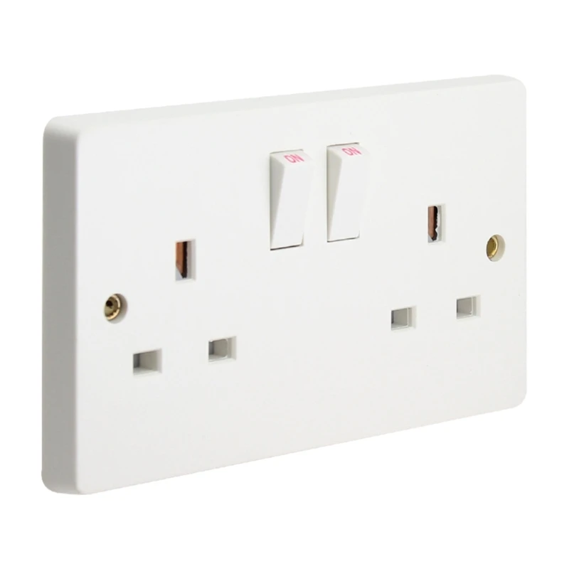 Switched Double Power Socket Upgraded Three-Hole Socket Switches for British Standard with Square Holes for Household
Switched Double Power Socket Upgraded Three-Hole Socket Switches for British Standard with Square Holes for Household
