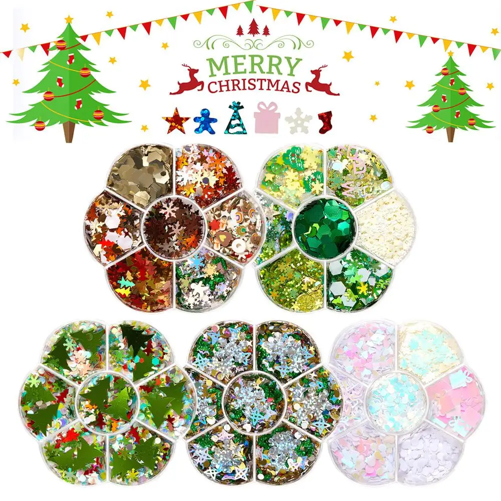 Christmas Polymer Clay Slices Slime Flake Sprinkle DIY Resin Jewelry Crafts Elk Snowflakes Xmas Nail Art Glitter Accessories
Christmas Polymer Clay Slices Slime Flake Sprinkle DIY Resin Jewelry Crafts Elk Snowflakes Xmas Nail Art Glitter Accessories