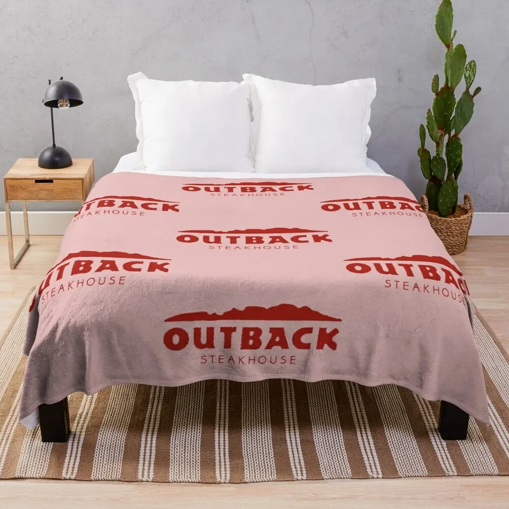 

Outback Steakhouse Resto Throw Blanket Nap Flannel Fabric Luxury Blankets For Sofas Furry Blankets