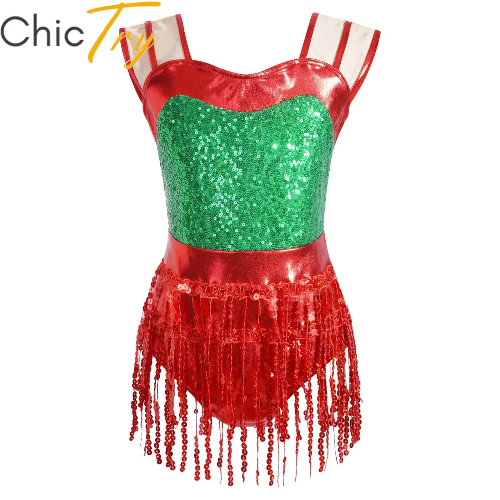 Kids Girls Christmas Santa Clause Dance Show Costume Figure Ice Skating Ballet Dance Dress Xmas New Year Performance Bodysuit
Kids Girls Christmas Santa Clause Dance Show Costume Figure Ice Skating Ballet Dance Dress Xmas New Year Performance Bodysuit