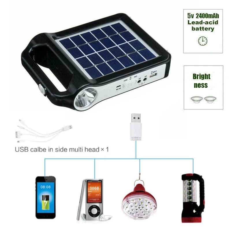 Solar Power Bank Waterproof 2400mAh Solar USB Charger Built-in Lighting For Samsung Tablet Solar Charger Climbing Fast Charger 
Solar Power Bank Waterproof 2400mAh Solar USB Charger Built-in Lighting For Samsung Tablet Solar Charger Climbing Fast Charger