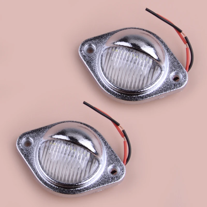 

2Pcs Deck Courtesy LED Light Stern Transom Lamp Waterproof Universal for Boat Marine Trailer Truck Van RV Caravan 6000K 0.5W