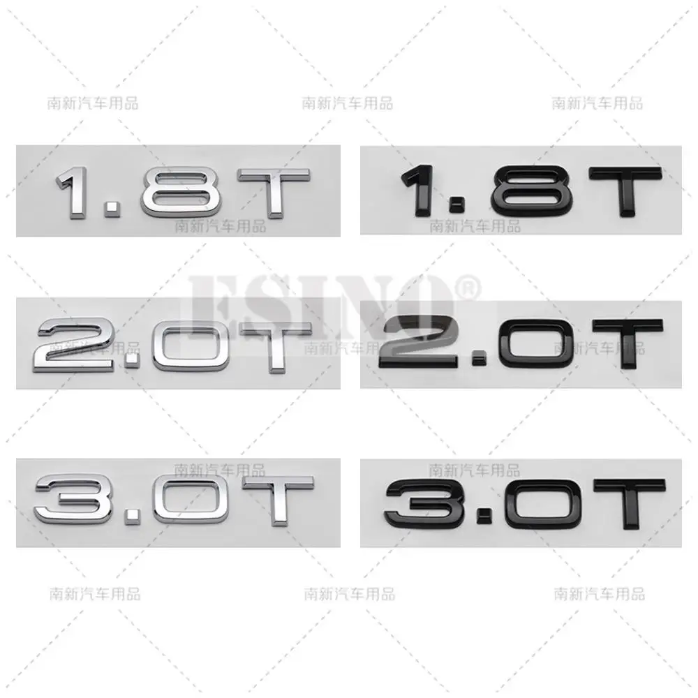 3D 1.8T 2.0T 3.0T Car Trunk ABS Badge Emblem For Car Rear Tailgate Fender Door Adhesive Badge for Audi A4 A5 A6 A7 A8 Q3 Q5 Q7
3D 1.8T 2.0T 3.0T Car Trunk ABS Badge Emblem For Car Rear Tailgate Fender Door Adhesive Badge for Audi A4 A5 A6 A7 A8 Q3 Q5 Q7