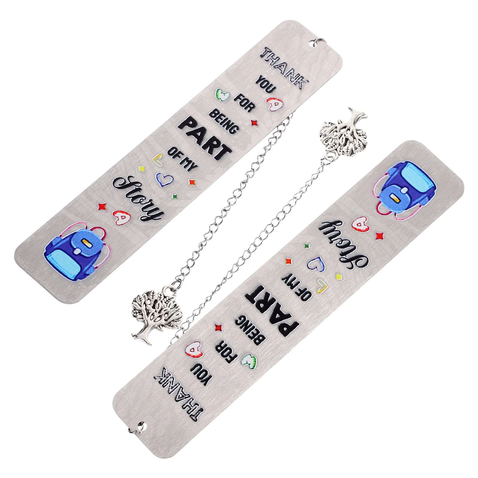 2 Pcs Stainless Steel Bookmark for Teacher's Day Gift Metal Kindergarten Appreciation Gifts Decorative Bookmarks Thanksgiving
2 Pcs Stainless Steel Bookmark for Teacher's Day Gift Metal Kindergarten Appreciation Gifts Decorative Bookmarks Thanksgiving