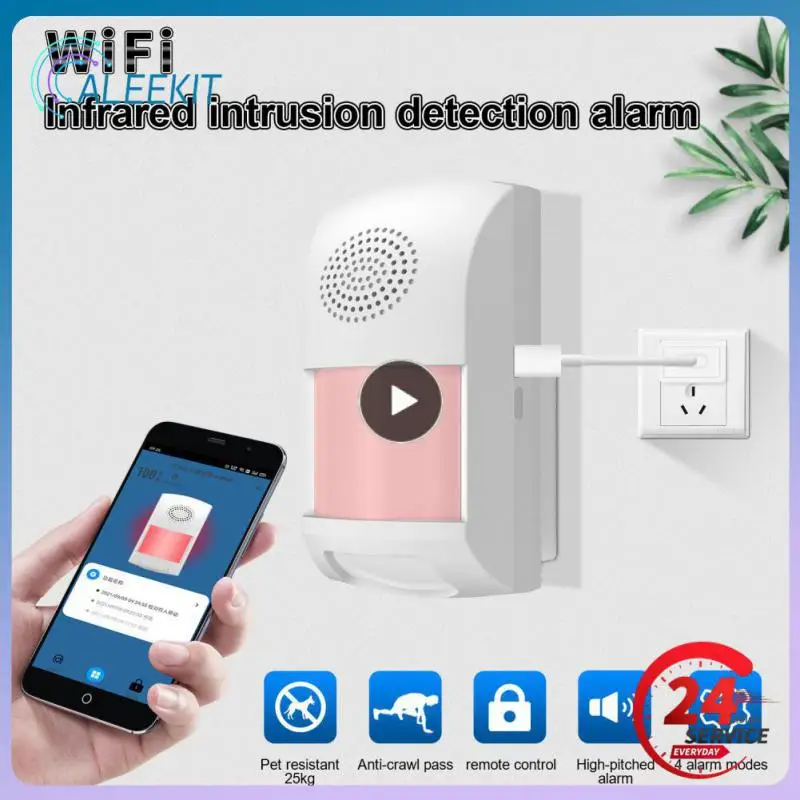 Инфракрасный датчик движения Tuya с Wi-Fi, датчик с PIR-датчиком для умного дома, с сигнализацией, с дистанционным управлением через приложение
Инфракрасный датчик движения Tuya с Wi-Fi, датчик с PIR-датчиком для умного дома, с сигнализацией, с дистанционным управлением через приложение