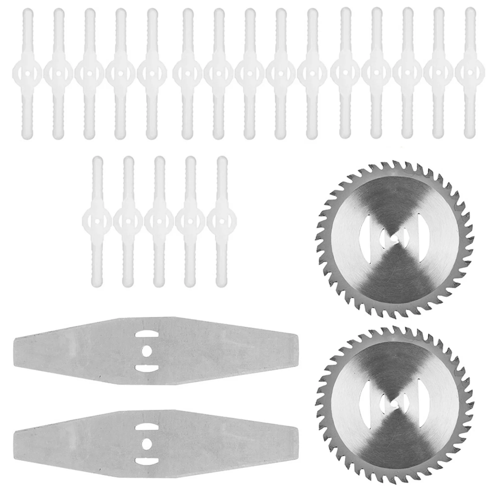 24pcs Grass String Trimmer Saw Blades Plastic Stainless Steel Alloy Grass Blade For Trimmer Brush Cutter Lawn Mower Cutting
24pcs Grass String Trimmer Saw Blades Plastic Stainless Steel Alloy Grass Blade For Trimmer Brush Cutter Lawn Mower Cutting