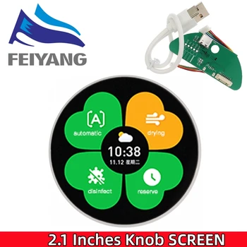 원형 IPS 컬러 LCD 디스플레이 및 마그네틱 인코더 노브 ESP32-S3 모듈, N16R8, ST7701, 2.4G WIFI, NEST, 2.1 인치, 480*480