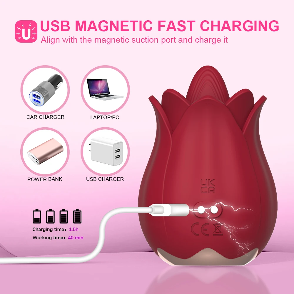 Вибратор Роза Стимулятор Клитора