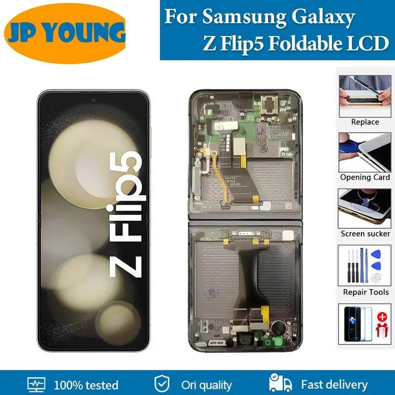6.7"Original For Samsung Galaxy Z Flip5 Foldable LCD Touch Screen For Samsung Z Flip 5 SM-F731B SM-F731U SM-F731W Screen Replace
6.7"Original For Samsung Galaxy Z Flip5 Foldable LCD Touch Screen For Samsung Z Flip 5 SM-F731B SM-F731U SM-F731W Screen Replace