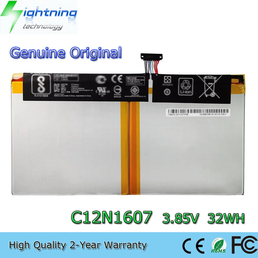 New Genuine Original C12N1607 3.85V 32Wh Laptop Battery for ASUS Transformer Mini T102H T102HA
New Genuine Original C12N1607 3.85V 32Wh Laptop Battery for ASUS Transformer Mini T102H T102HA