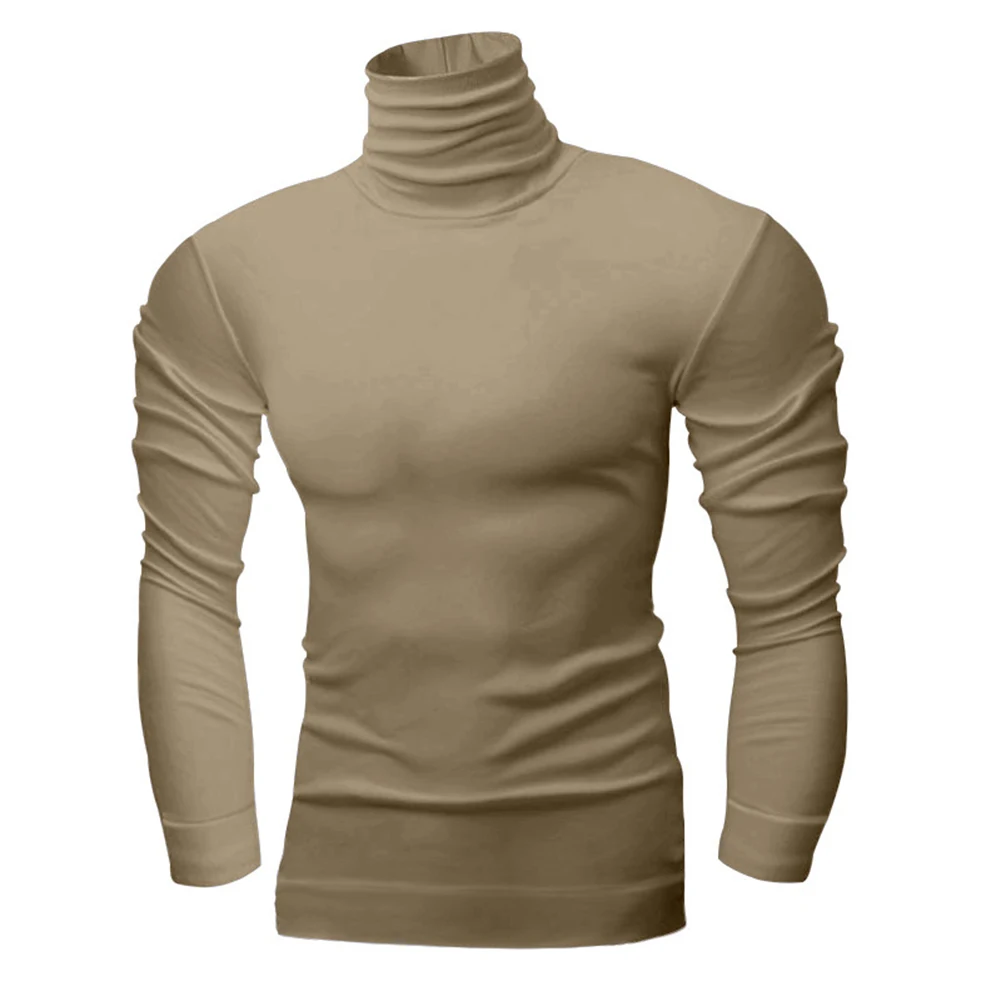 Sweater Men's Pullover Casual Handsome Long Sleeve T-Shirt Solid Color Thermal Turtleneck Warm High-Necked Pullovers
Sweater Men's Pullover Casual Handsome Long Sleeve T-Shirt Solid Color Thermal Turtleneck Warm High-Necked Pullovers