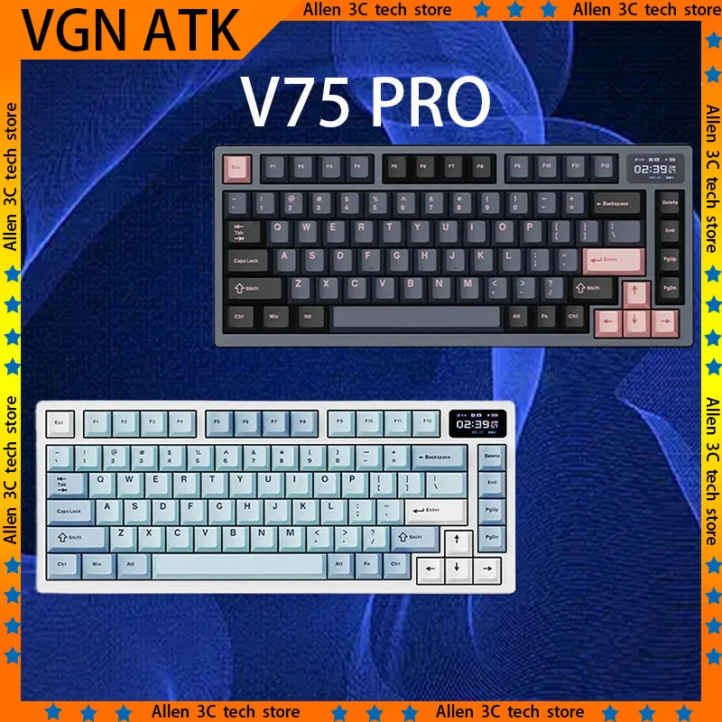VGN ATK VXE V75pro Mechanical Keyboard Wireless Bluetooth USB 3-Mode Aluminum Alloy Hot Swap RGB Backlight PC Gaming Keyboards
VGN ATK VXE V75pro Mechanical Keyboard Wireless Bluetooth USB 3-Mode Aluminum Alloy Hot Swap RGB Backlight PC Gaming Keyboards