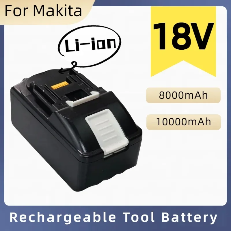 18V 8000mAh 10000mAh 21700 Rechargeable Lithium ion Battery,Suitable for Makita BL1850 BL1860 18V Cordless Power Tool Series
18V 8000mAh 10000mAh 21700 Rechargeable Lithium ion Battery,Suitable for Makita BL1850 BL1860 18V Cordless Power Tool Series