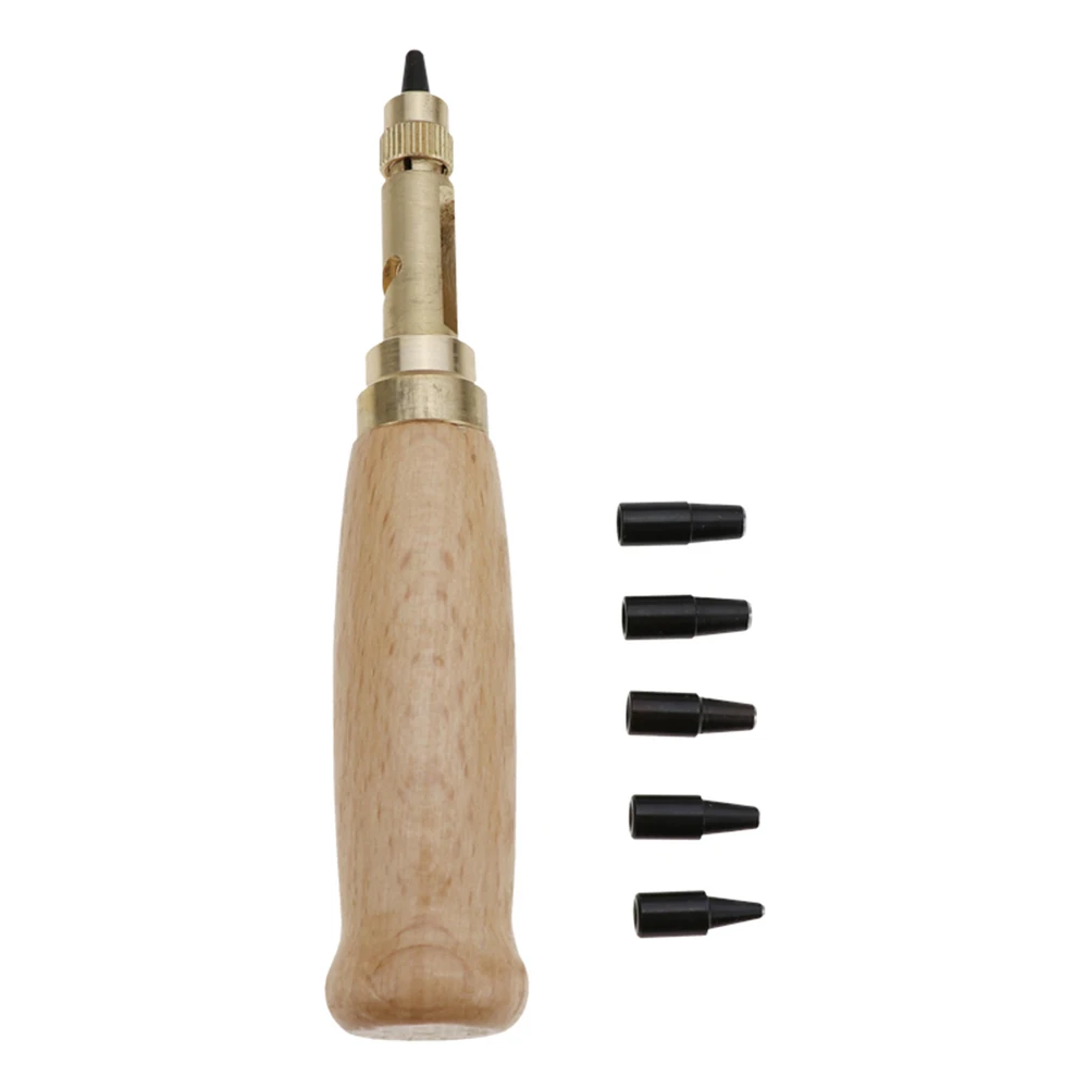 Leather Belt Flushes Brass With Wooden Handle Golden+yellow Parts 1 Pcs Automatic Hole Punch For Leather Craft
Leather Belt Flushes Brass With Wooden Handle Golden+yellow Parts 1 Pcs Automatic Hole Punch For Leather Craft