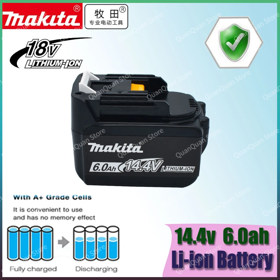 for 14.4V 6000mAH Drills Battery Makita BL1430 Rechargeable Lithium Ion LXT200 BL1415 194558-0 194559-8
for 14.4V 6000mAH Drills Battery Makita BL1430 Rechargeable Lithium Ion LXT200 BL1415 194558-0 194559-8