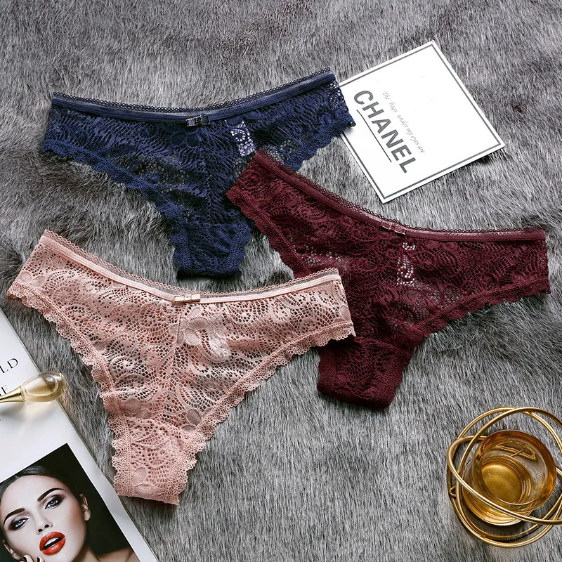 European and American sexy lace thong ice silk hollow temptation hot see-through low-waist T-pants underwear women's solid color
European and American sexy lace thong ice silk hollow temptation hot see-through low-waist T-pants underwear women's solid color