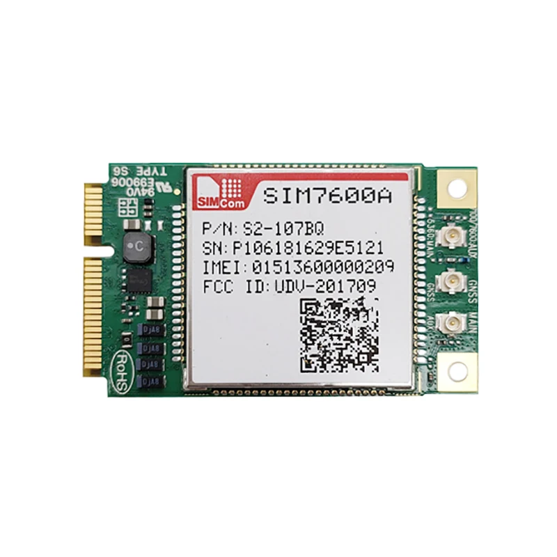 

SIMCOM SIM7600A MINI PCIE LTE Cat1 Module LTE-FDD B2/B4/B12 WCDMA B2/B5 Suitable For LTE UMTS GSM Networks With Global Coverage