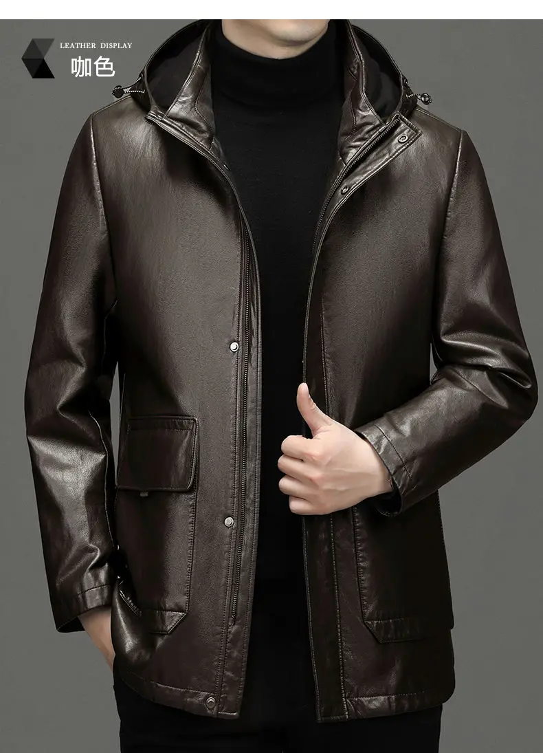 Men's Genuine Leather Jacket Hooded Down Jacket Coat Man Sheepskin Coat Windbreaker Male Winter Puffer Jacket Men Duck Down Coat 20 Mallzona S3349016e96e34a1282ed0115c8f7ea2cW Men's Genuine Leather Jacket Hooded Down Jacket Coat Man Sheepskin Coat Windbreaker Male Winter Puffer Jacket Men Duck Down Coat Mallzona