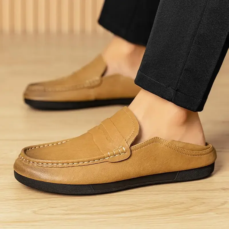 Authentic Leather Loafers Slip-on Casual Leather Shoes First Layer Cowhide Soft Bottom Soft Leather Men's Breathable Shoes
Authentic Leather Loafers Slip-on Casual Leather Shoes First Layer Cowhide Soft Bottom Soft Leather Men's Breathable Shoes