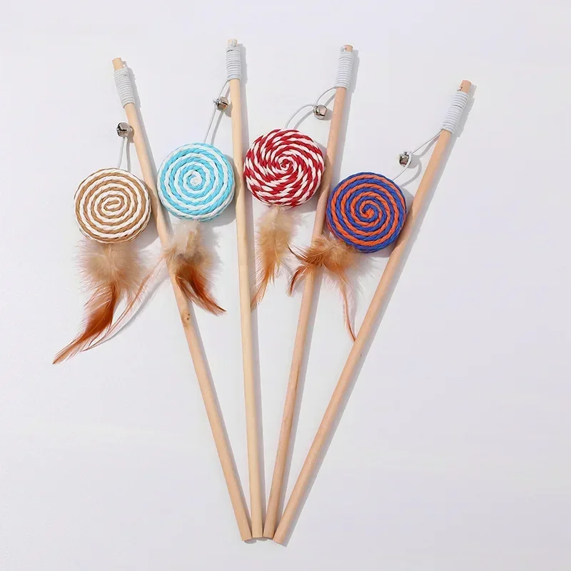 Teaser Stick Supplies Funny Kitten Wood Cat Mouse Balls Wand 50pc/lot Toys Interactive
Teaser Stick Supplies Funny Kitten Wood Cat Mouse Balls Wand 50pc/lot Toys Interactive