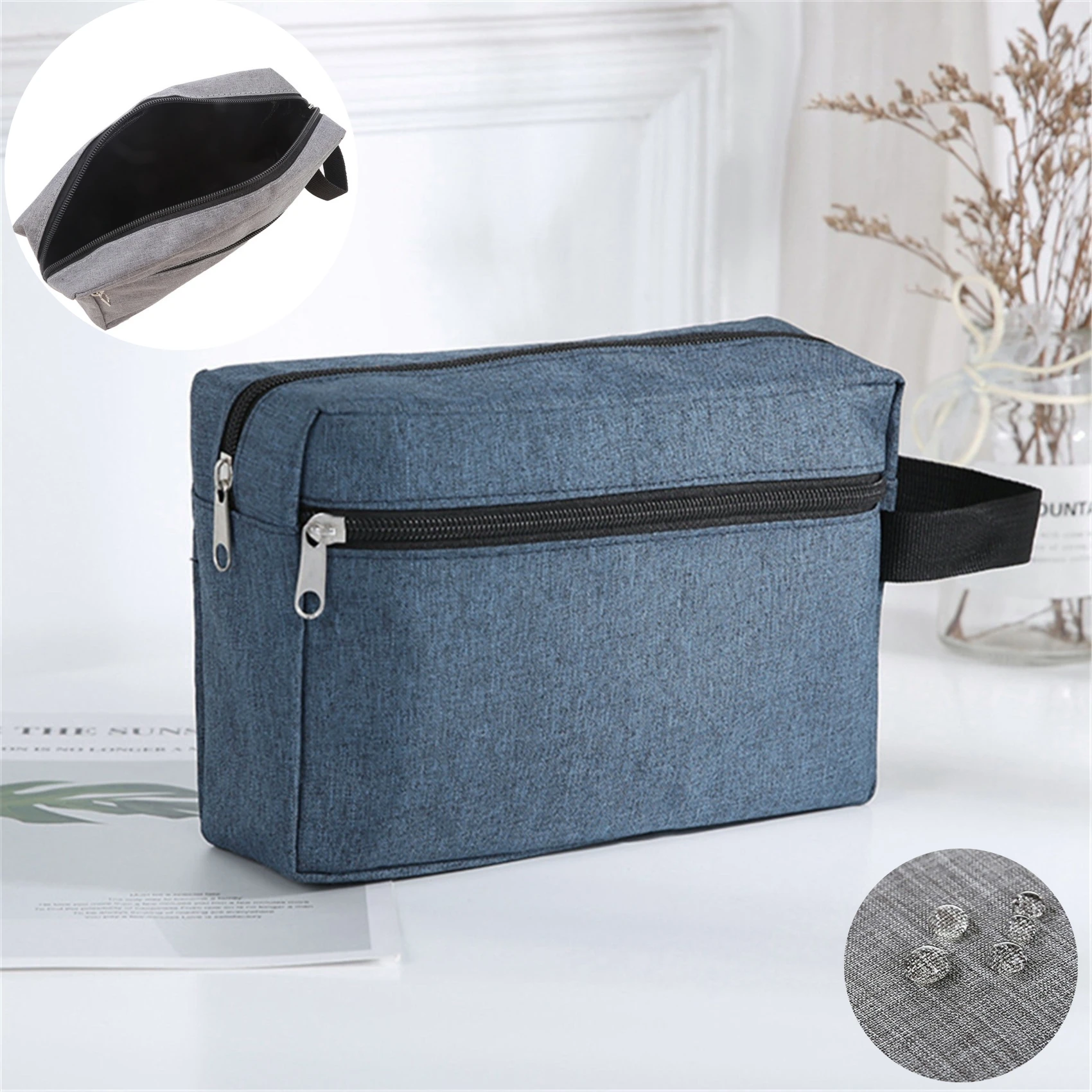 Foldable Hanging Men's Travel Large Capacity Promotional Toiletries Storage Bag Oxford Cloth Waterproof Makeup Bag
Foldable Hanging Men's Travel Large Capacity Promotional Toiletries Storage Bag Oxford Cloth Waterproof Makeup Bag