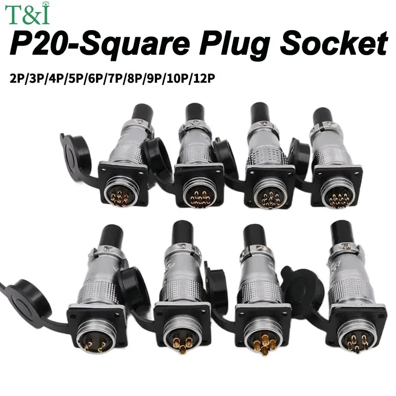 P20 Series 2/3/4/5/6/7/8/9/10/12Pin Connectors with Screw Fixing,Square Male Plug and Circular Female Socket 20MM Diameter
P20 Series 2/3/4/5/6/7/8/9/10/12Pin Connectors with Screw Fixing,Square Male Plug and Circular Female Socket 20MM Diameter