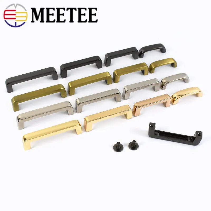 

4/10pc Meetee Bag Bridge with Screw Metal Buckles for Purse Handbag Strap Connector Hardware Accessories DIY Leather Crafts H5-2
