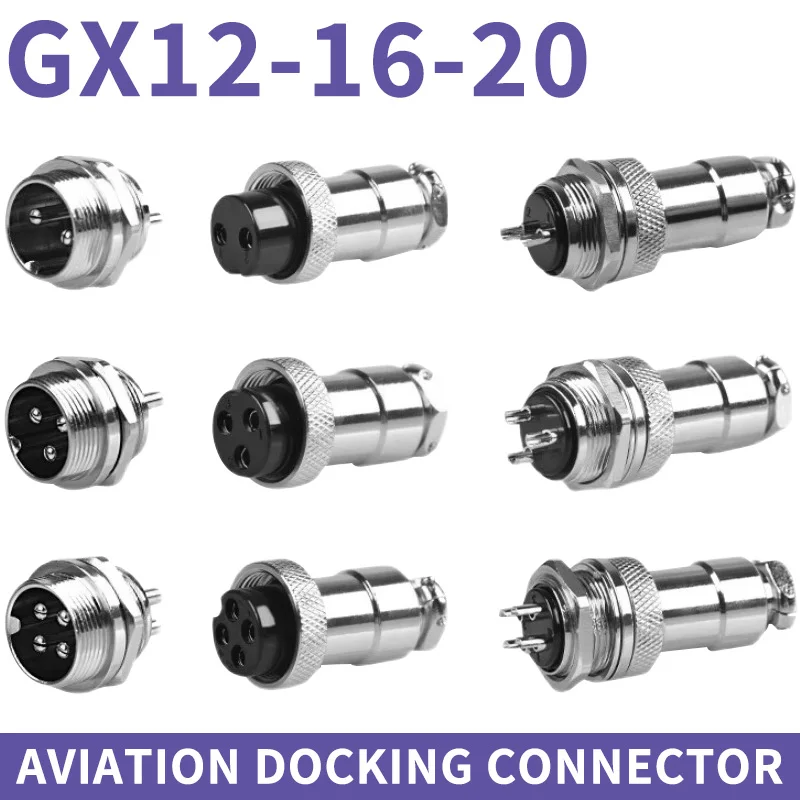 5/10/20Set GX12 GX16 GX20 2 3 4 5 6 7 8 9 10 12 14 15 Pin Male Female Lc Cable Aviator Aviation Plug Socket Circular Connector
5/10/20Set GX12 GX16 GX20 2 3 4 5 6 7 8 9 10 12 14 15 Pin Male Female Lc Cable Aviator Aviation Plug Socket Circular Connector