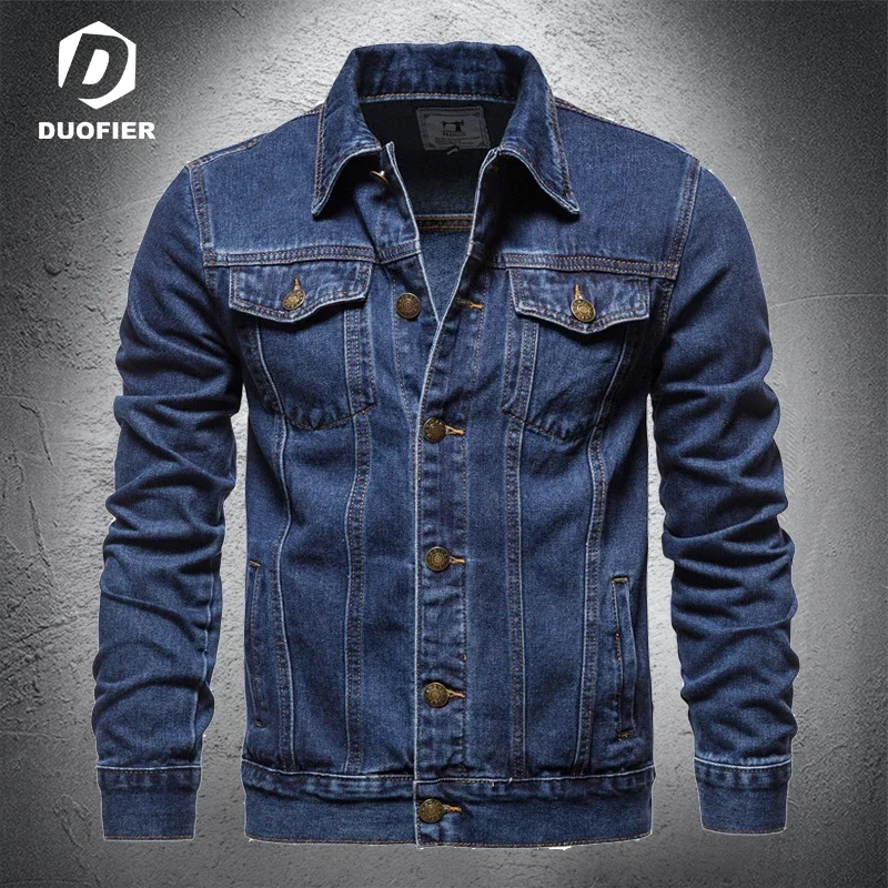 New Men Thin Denim Jacket Cotton Casual Slim Tooling Lapel Jean Jackets Men's Fashion Daily Coat Solid Single Breasted Mens Top
New Men Thin Denim Jacket Cotton Casual Slim Tooling Lapel Jean Jackets Men's Fashion Daily Coat Solid Single Breasted Mens Top
