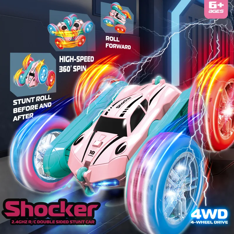 2.4G Stunt Swing Arm RC Car Children Toys Four-wheel Drive Drift Double-sided Stunt 360° Roll Remote Control Car Toys For Kids
2.4G Stunt Swing Arm RC Car Children Toys Four-wheel Drive Drift Double-sided Stunt 360° Roll Remote Control Car Toys For Kids