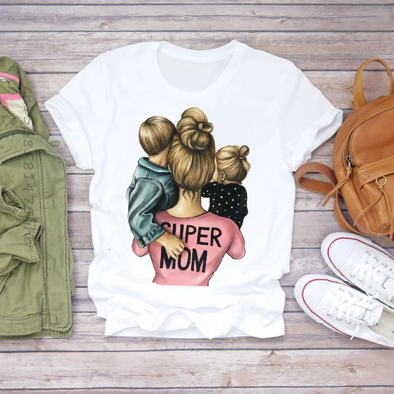 Футболка женская летняя с мультяшным принтом, топ с надписью Super Mom Life Momlife
Футболка женская летняя с мультяшным принтом, топ с надписью Super Mom Life Momlife