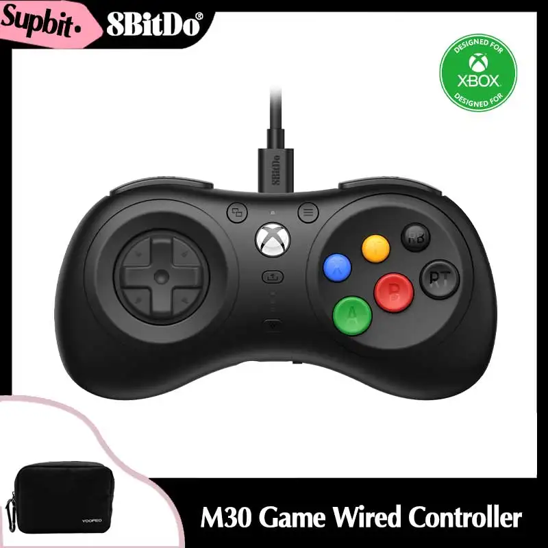 

8Bitdo M30 Game Controller Wired Gamepad for Xbox Series X/S, Xbox One, Windows 10 with 6-Button Layout Game Console Accessories