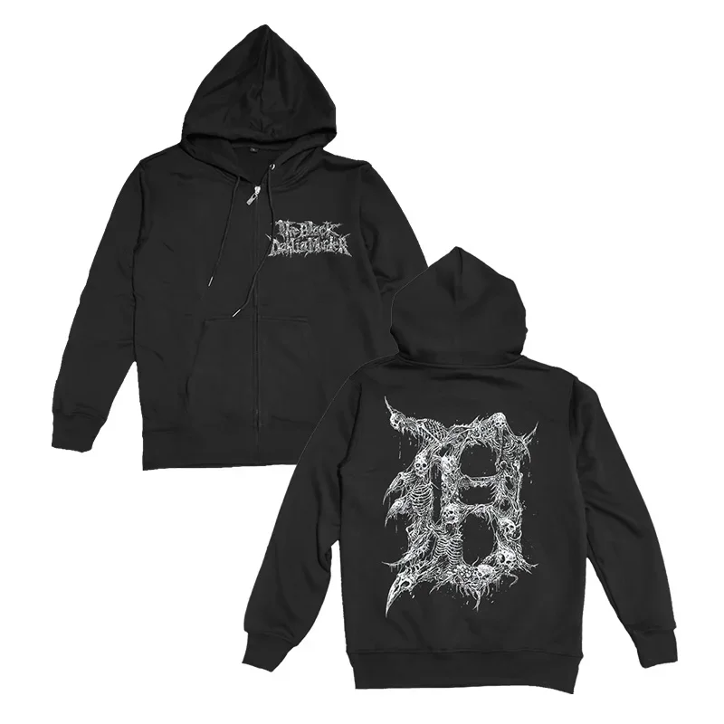 

THE BLACK DAHLIA MURDER Melodic Death Metal Skull Print Hoodie Sweatshirts Mens Fashion Hoody Tops Hip Hop Streetwear Clothes