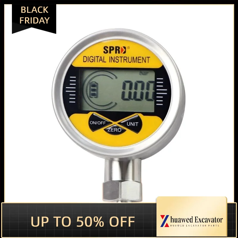 Excavator Parts For Intelligent Digital Electronic Pressure Gauge Class 0.5 Shockproof Gauge Measuring Water Pressure Hydraulic
Excavator Parts For Intelligent Digital Electronic Pressure Gauge Class 0.5 Shockproof Gauge Measuring Water Pressure Hydraulic