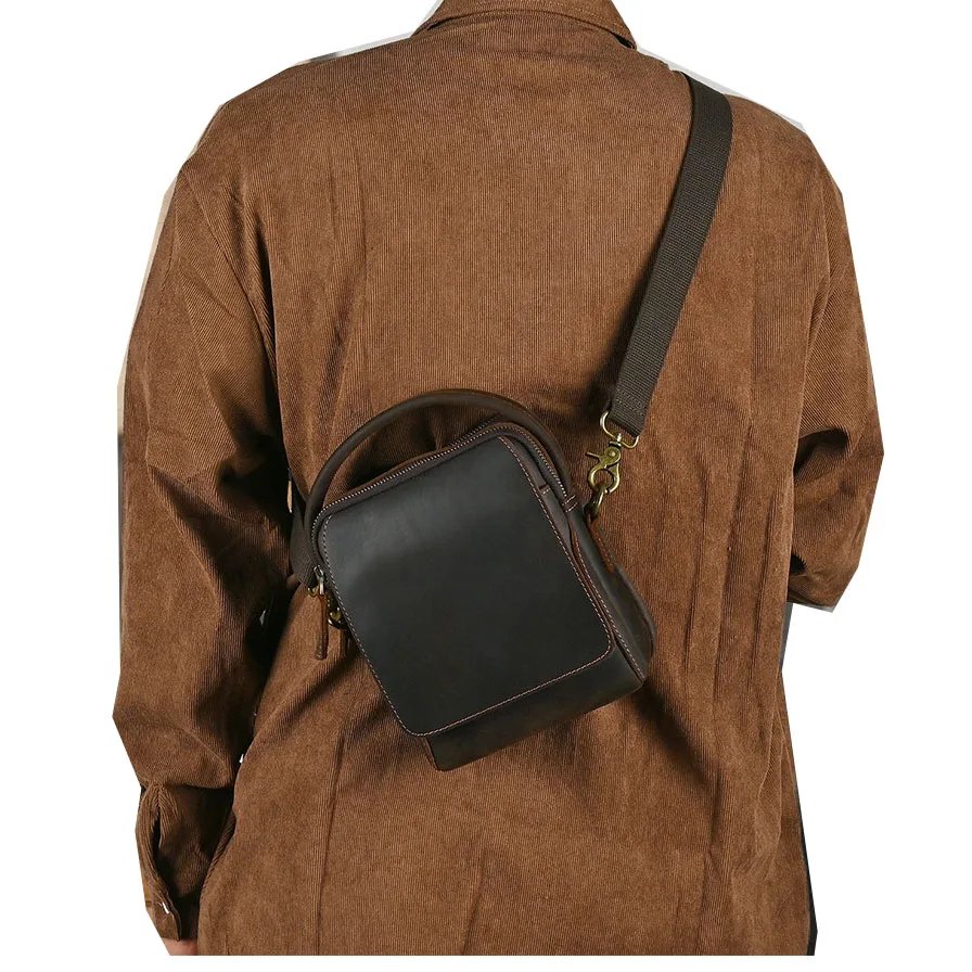 

Сумка-мессенджер на плечо для мужчин и женщин, портфель из натуральной кожи для офиса и работы, Сумочка для мини-планшета