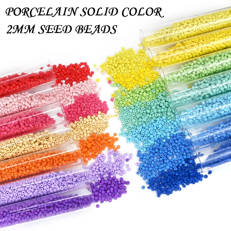 Tube Package Multi-color Glass Seed Beads Porcelain Solid Color Jewelery Beads DIY Bracelet Necklace For Jewelry Making Earrings
Tube Package Multi-color Glass Seed Beads Porcelain Solid Color Jewelery Beads DIY Bracelet Necklace For Jewelry Making Earrings
