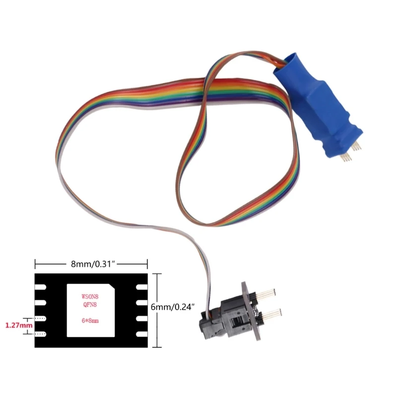 High-performance 1.27 Test Probe Chip Probe Line DFN8 QFN8 WSON8 Read / Write Burning Probe 5X6/6x8 Repair Tool Compact-
High-performance 1.27 Test Probe Chip Probe Line DFN8 QFN8 WSON8 Read / Write Burning Probe 5X6/6x8 Repair Tool Compact-
