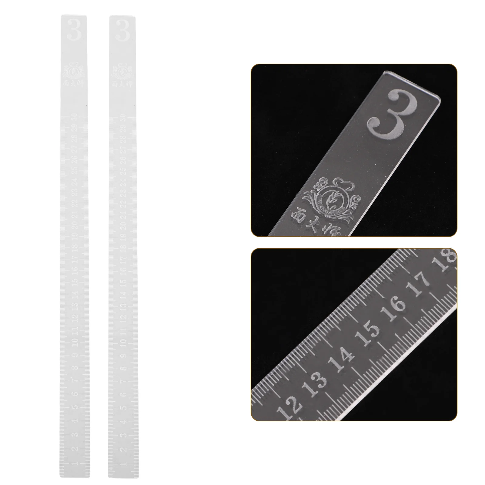 Cookie Balance Rulers Dough Thickness Measuring Rulers Dough Levelers Rolling Pin Baking Biscuit Leveler Guide Sticks Kit
Cookie Balance Rulers Dough Thickness Measuring Rulers Dough Levelers Rolling Pin Baking Biscuit Leveler Guide Sticks Kit