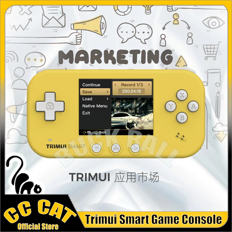 

Trimui Smart Retro Handheld Game Console Mini Portable Gamepad Nostalgia Gamepads 2.4inch Ips Screen With 15000 Games Kid's Gift